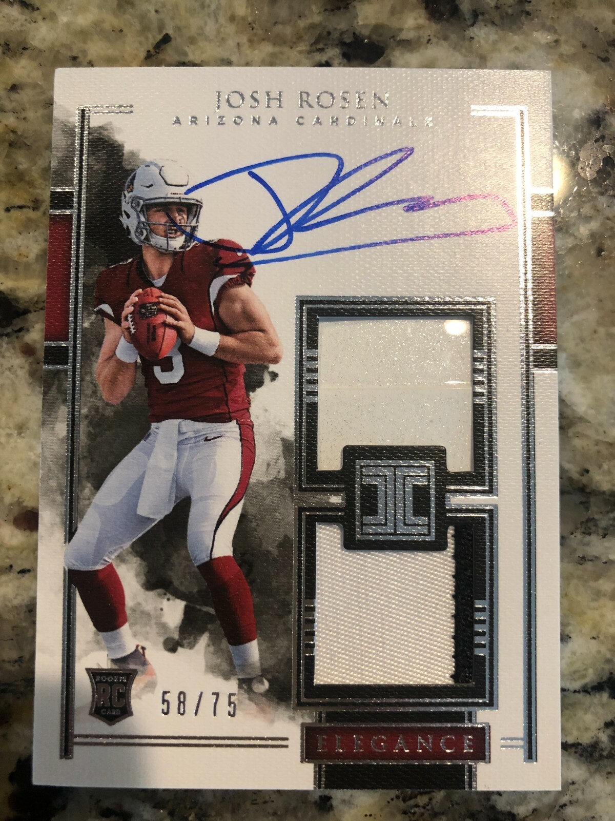 2018 JOSH ROSEN Impeccable ELEGANCE Auto Patch 58/75 ROOKIE UCLA