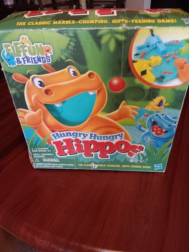 Hungry Hungry Hippos Game Hasbro 2012 4Players Includes blue orange yellow green - Picture 1 of 7