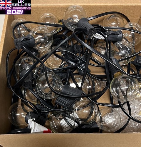 G40 25-Globe Bulb String Lights for Garden Patio Backyard Christmas Party - Picture 14 of 26