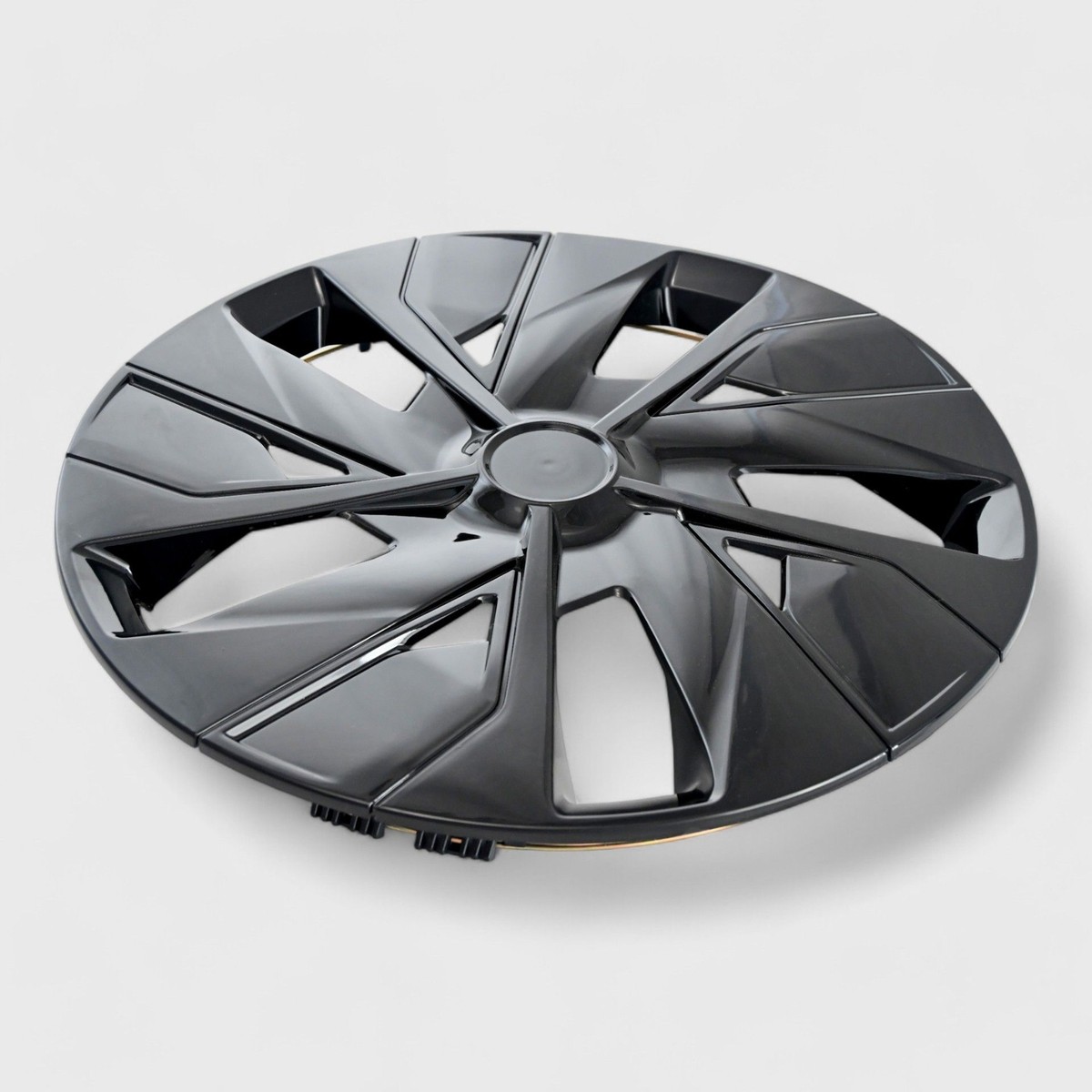 Universal 4 Piece Gloss Black Snap-on Wheel Cover Hubcap 17 Inch