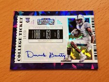 2019 Contenders Cracked Ice #249 Derrick Baity Jr Kentucky Rookie Auto #'d 16/23