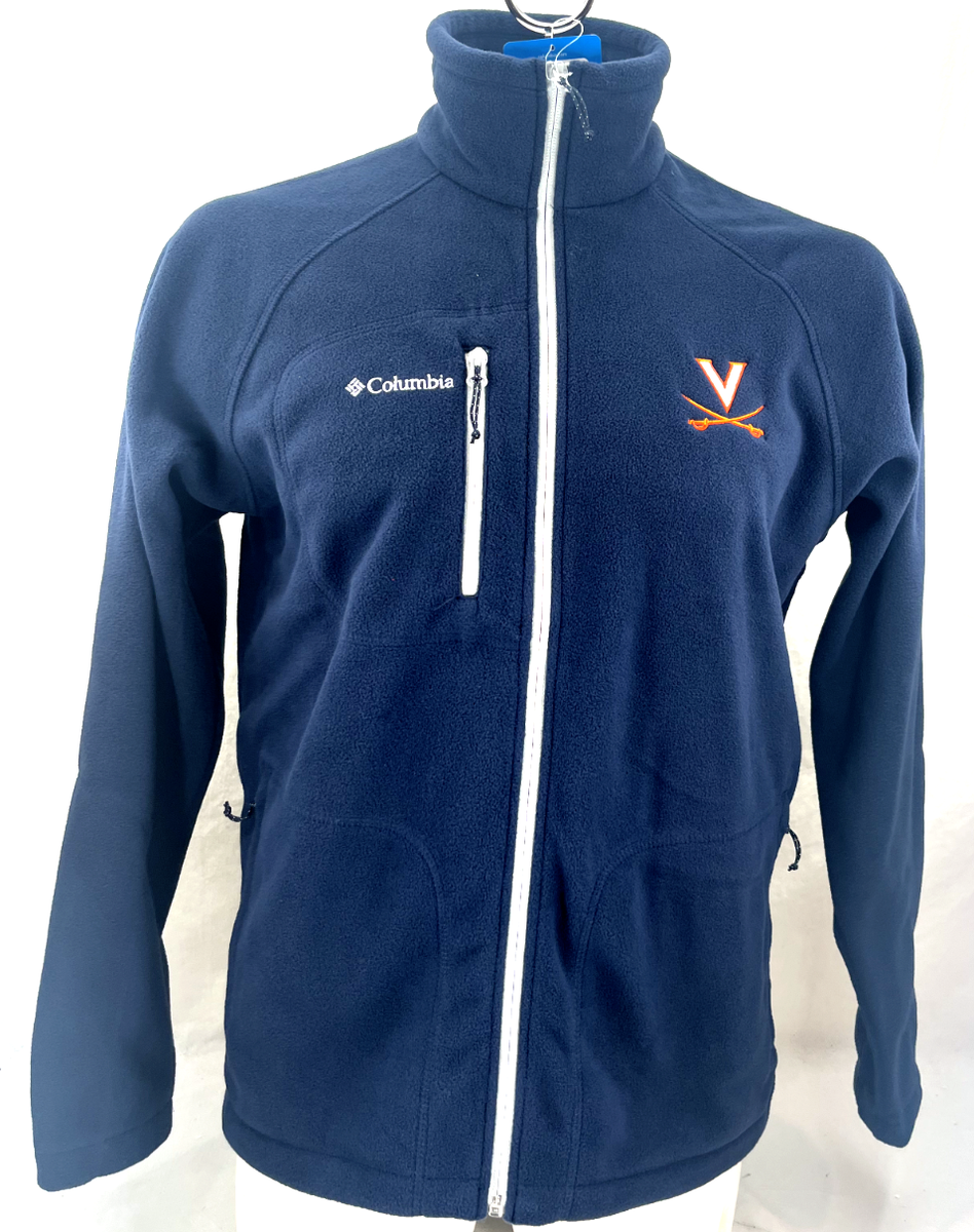 NEW Virginia UVA Cavaliers Columbia Blue Full Zip Fleece Jacket