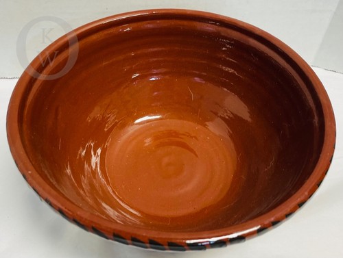 2006*Eldreth*Redware Red Ware* HUGE*10" Bowl*24263L S228 - Picture 6 of 6