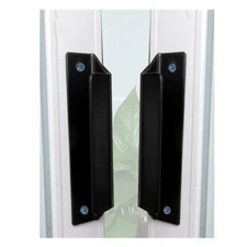 Barn Door Hardware Handle Aluminum Black 90x20mm / 3.54x0.79inch Knob 2 Pieces