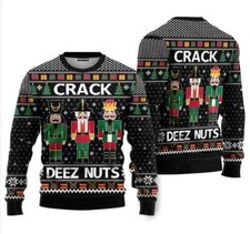 BG Crack Deez Nuts Nutcracker ,Ugly Sweater Party, Ugly Sweater Ideas