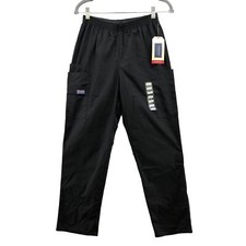 NWT Cherokee Utility Scrub Pants Black Womens XSP XS Petite Uniform Workwear