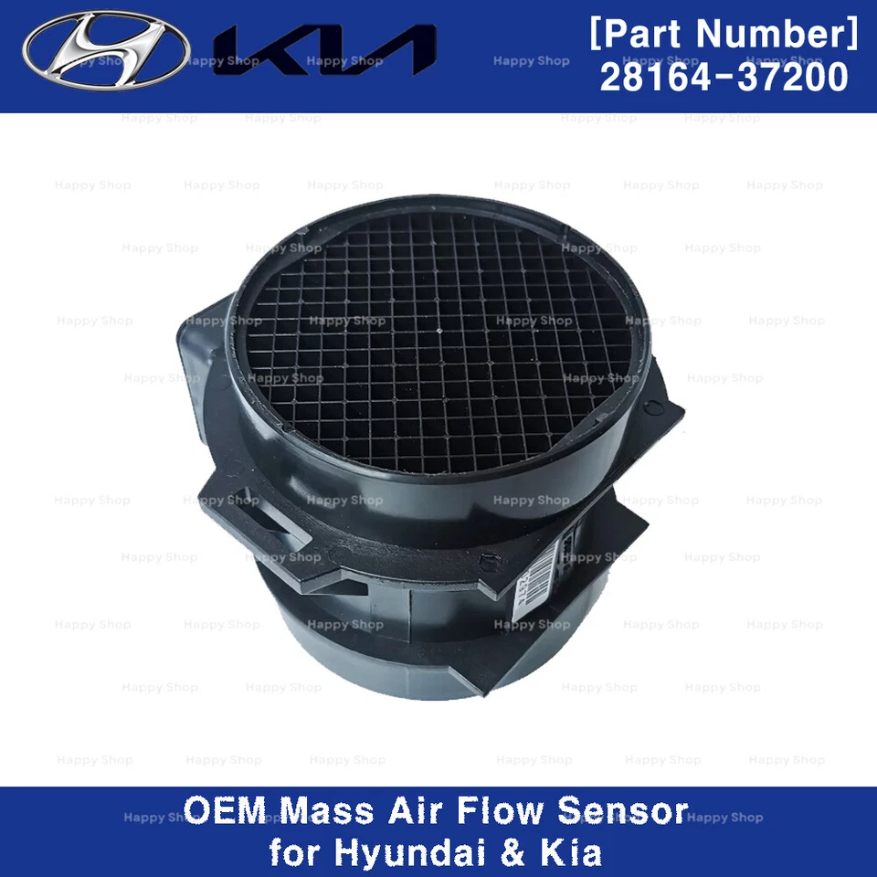 2816437200 Sensor de flujo de aire másico original OEM para Hyundai Kia 2,7 L 2001-2010 Foto 2 de 4