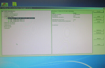 Softing CAN-AC2-PCI/HW V1.01 tested