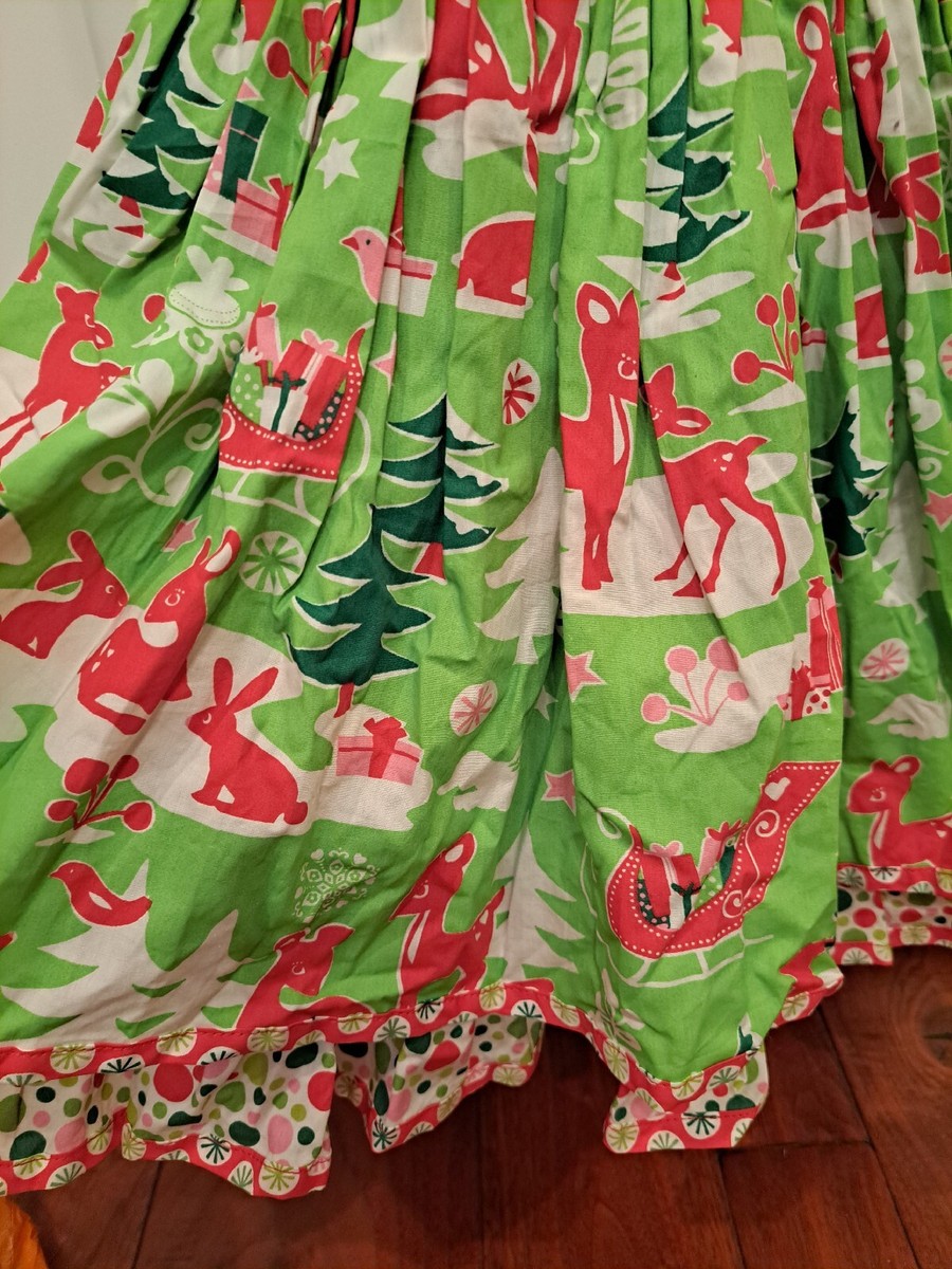 white christmas dresses Size 5 Jelly the Pug Christmas ruffle dress main image 0