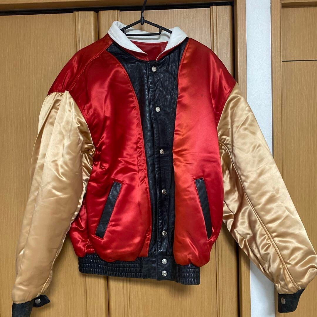 USED Excellent]90's Jeff Hamilton 49Ers Leather jacket NFL Medium