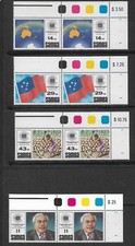 1983 Commonwealth Day Set of 4 Imprint Pairs  Stamps Complete MUH/MNH as Issued
