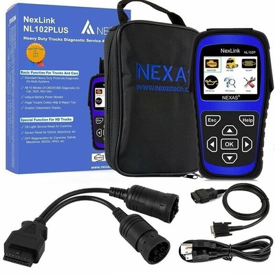 Nexas NL102P Heavy Duty Truck Diesel Diagnostic Scanner Code Reader Dpf Oilreset