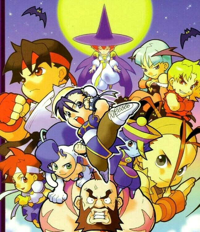 Super Gem Fighter Mini Mix Arcade FLYER Original CPS2 Game Art