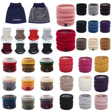 Snood Neck Warmer Scarf Unisex Winter Fleece Thermal Windproof Balaclava Mask  