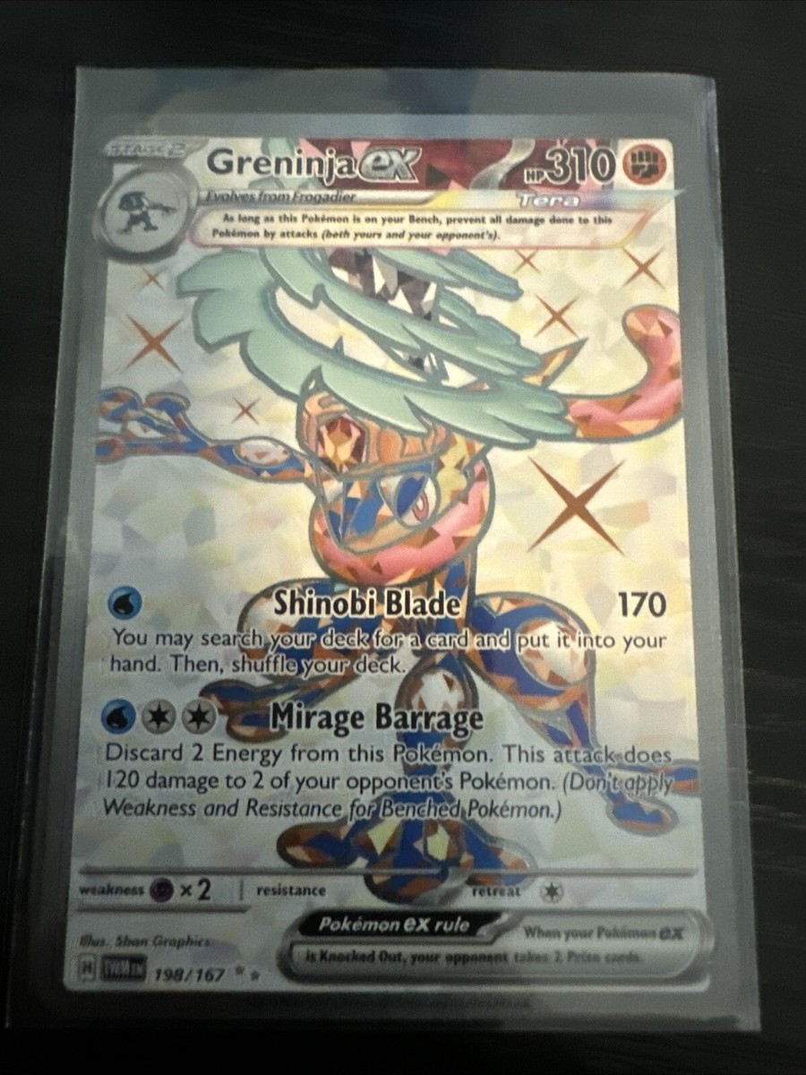 Greninja EX 198/167 Full Art NM/M Twilight Masquerade Pokemon Card
