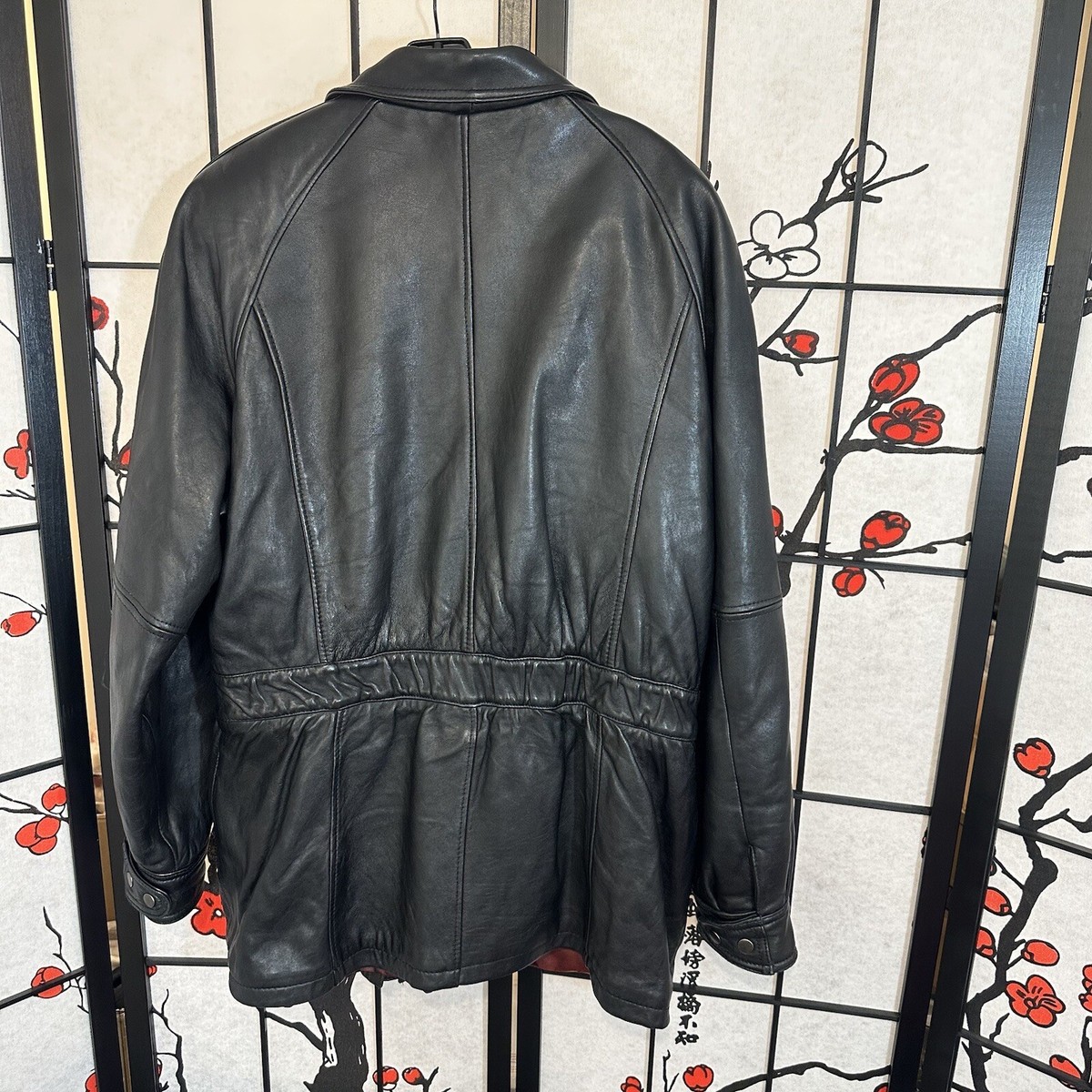 G-III Global Identity Leather Jacket Trench Coat Womens Size G-III Global Identity Leather Jacket Trench Coat Womens Size