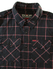 Dixxon Flannel Company Shirt Men's M Medium The Gridlock Pearl Snap Gorpcore