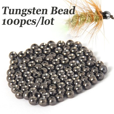Pro Tungsten Fly Tying Beads Bulk Tungsten Fishing Weights 100