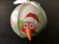 Twinkling Treasures 3D Blinking Christmas Ornament - 3.5" - Santa Hat FLAMINGO