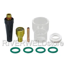 #12 Pyrex Glass Cup Gas Lens Collet Kit For WP 9 20 25 Tig Welding Torch 9pcs