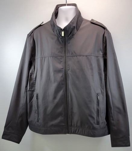 L) Men's Michael Kors Gray Lightweight Mesh Lined Jacket XXL - Picture 3 of 13