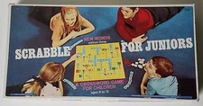 Vintage 1968 Scrabble for Juniors board game by Selchow & Righter Complete