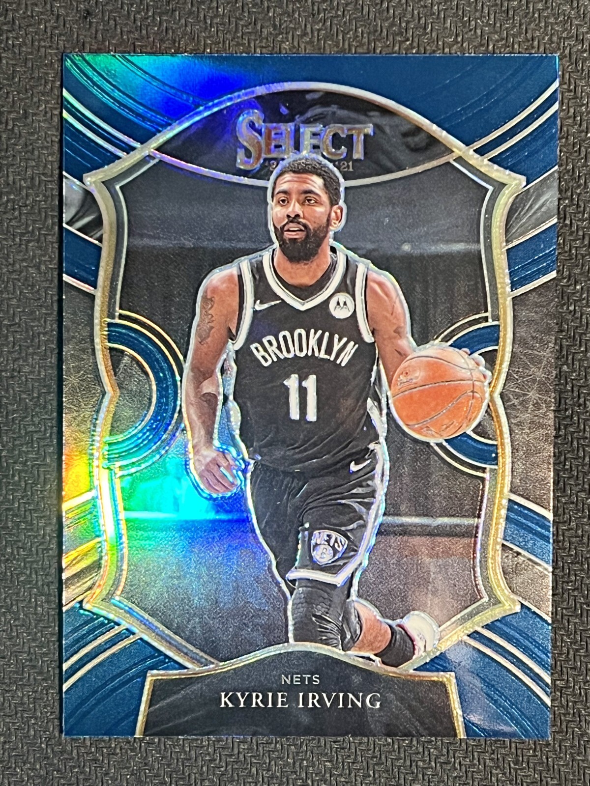 2020-21 Panini Select Kyrie Irving Blue Prizm Brooklyn Nets #42