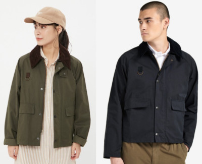 Size check description】 BARBOUR SPEY PEACH SKIN short-length