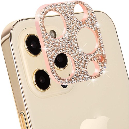 For iPhone 14 Plus 13 12 11 Pro Max Bling Diamond Camera Lens Screen Protector - Zdjęcie 17 z 23
