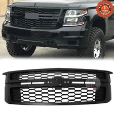 Fits For 2015-2020 Chevrolet Tahoe Suburban Front Upper Grille Assembly Black