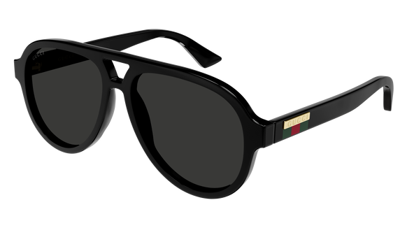 GUCCI メガネ Gucci R1103 Mens Black/Grey GG0767S 001 Sunglasses Size 57.15-145