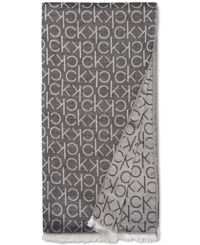 Calvin Klein® Women's Monogram CK Logo-Print Pashmina Wrap Scarf NEW!!! - Image 4 of 4