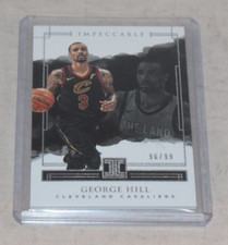 2017-18 Panini Impeccable #37 George Hill 96/99 Cleveland Cavs Base