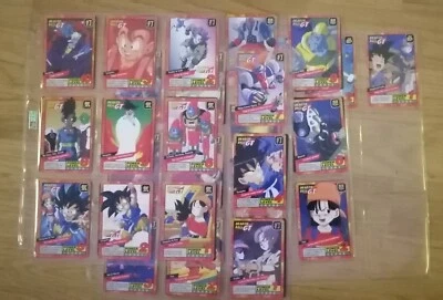 55 CARTES DRAGON BALL GT - POWER LEVEL SUPER BATTLE PART 17 & 18 - NMINT - FR - Photo 1/4