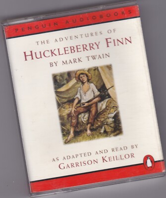 THE ADVENTURES OF HUCKLEBERRY FINN 2 CASSETTE AUDIOBOOK  READ GARRISON KEILLOR