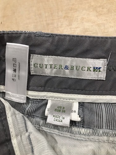 Cutter & Buck Gray Plaid Bermuda Shorts Golf Travel Women's Size 8 - Picture 7 of 9