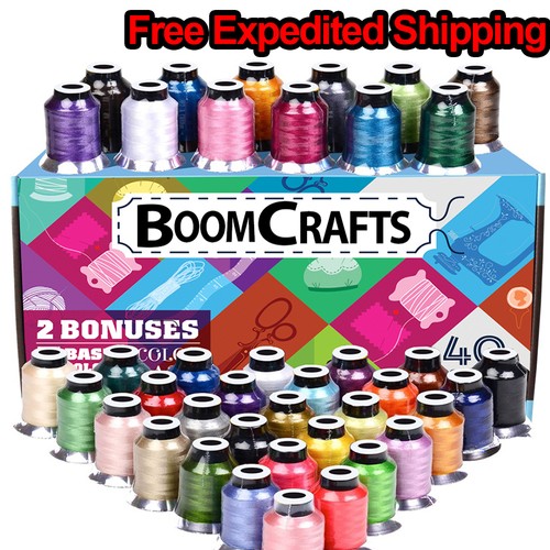 NEW 40 Spools Embroidery Thread Match SE400 Brother / Singer Machine 550Yard - Picture 10 of 10