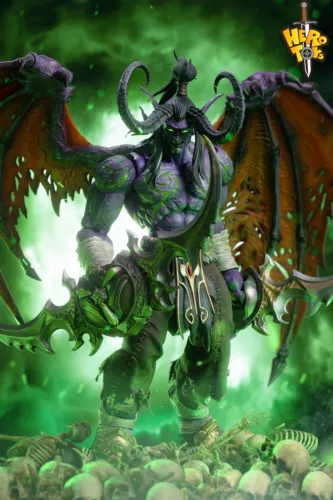 Hero Toys World of War Craft Demon Hunter Illidan Stormrage Figur Auf Lager Neu - Bild 3 von 12