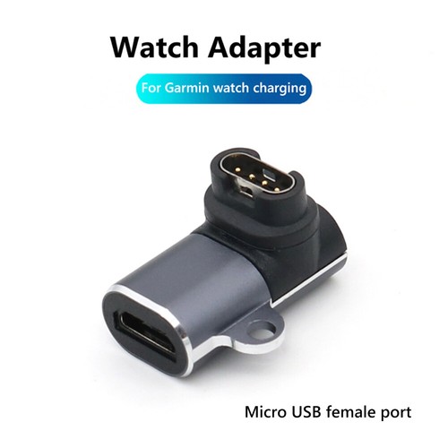 Micro USB Female Charger Adapter Connector for Fenix 7/7S (3D Elbow) ~ - Photo 2 sur 6