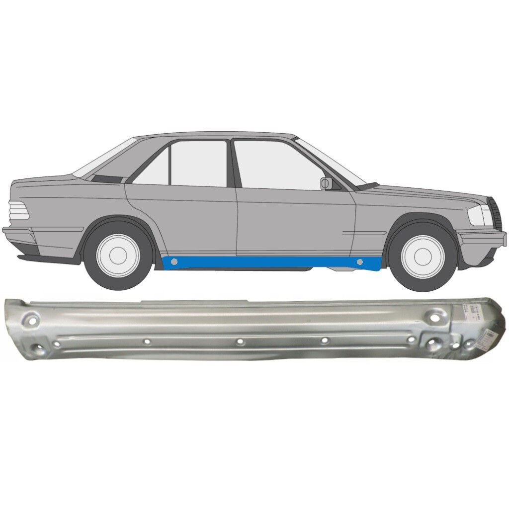 MERCEDES 190 W201 1982-1993 FULL SILL REPAIR PANEL ROCKER PANEL / RIGHT RH