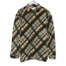 Pile Vintage a rombi multicolore con bottoni - Taglia XL 43 44 uomo