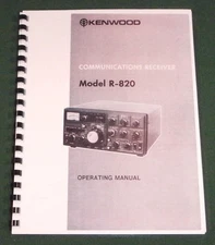 Kenwood R-820 Instruction Manual - Premium Card Stock Covers & 28 LB Paper!