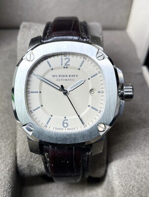 BURBERRY BBY1201 43MM STAINLESS STEEL SWISS AUTOMATIC MECHANICAL