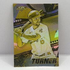 2022 Topps Fire Baseball Trea Turner Base #57 Gold Minted Parallel Dodgers