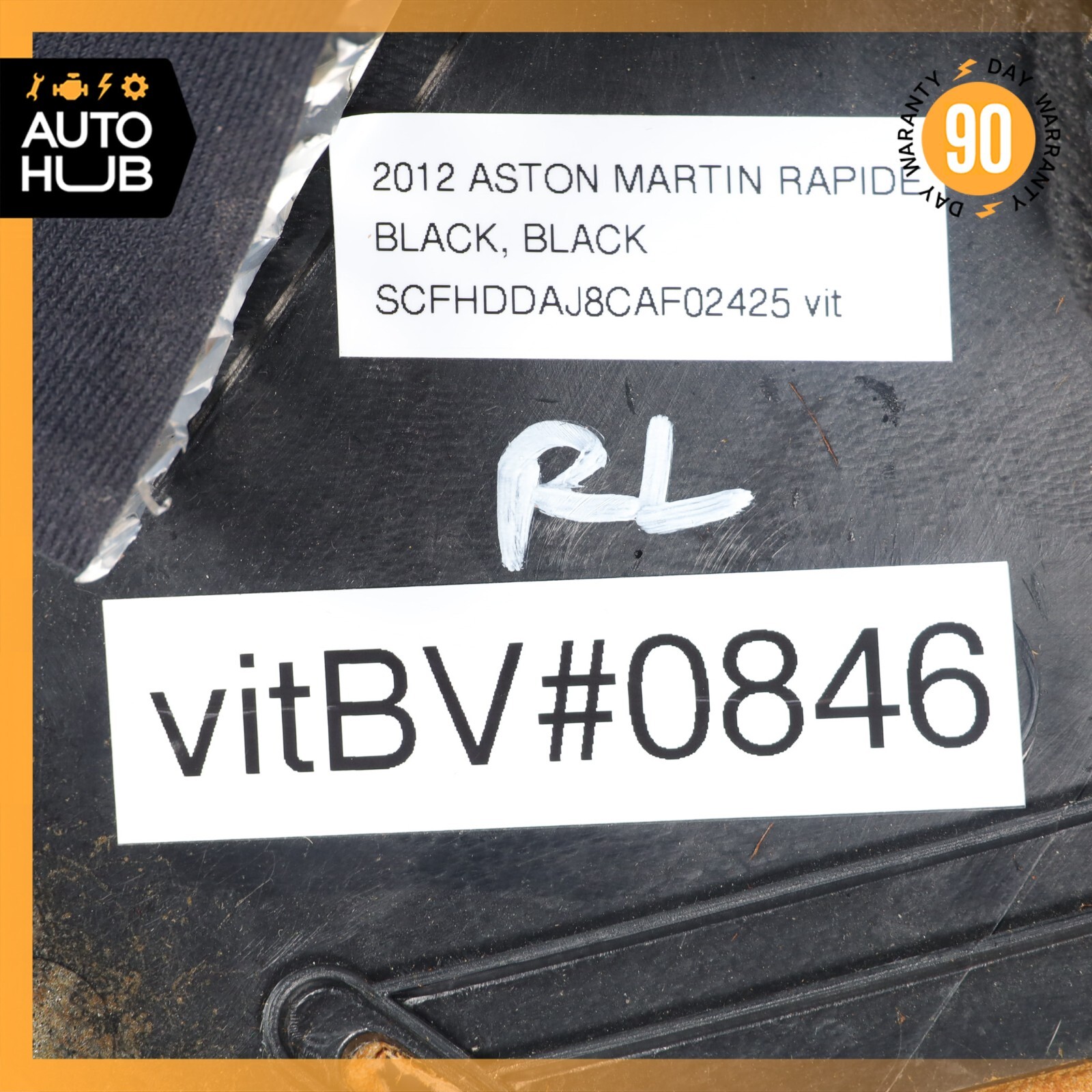 10-19 Aston Martin Rapide D-Pillar Trim Rear Left Driver Side Suede OEM 11k