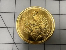 Brass Eagle U.S. NCO Baldric Plate with prongs for Sword - Civil War Re-enacting