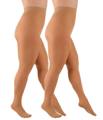 2 Pack Women Plus Size Opaque Tights Natural Aurellie 60 den size 14-22 |  eBay