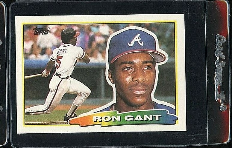 1988 TOPPS BIG BASEBALL #249 RON GANT ROOKIE RC ATLANTA BRAVES 