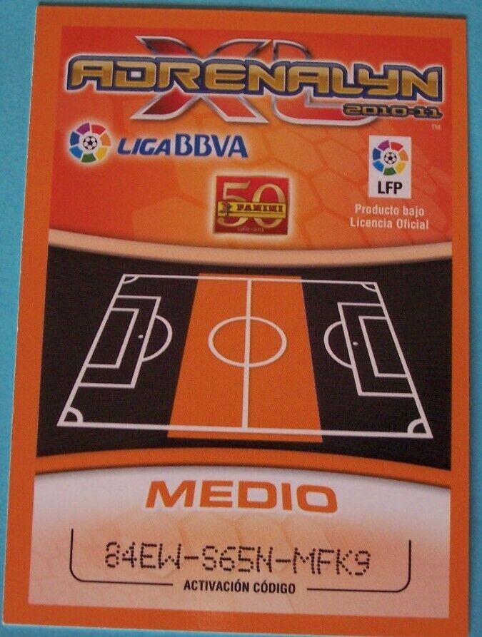  CARD MASCHERANO ( PLUS DEFENSA )  FC. BARCELONA  #476 ADRENALYN 2010/2011 
