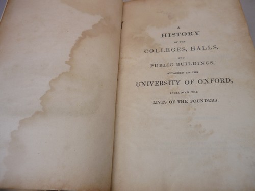 1810 - A History of the University of Oxford - Lives of the Founders - Binding - Picture 3 of 7
